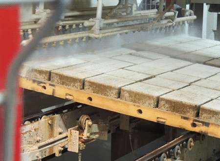 Промывка плитки на заводе Braer