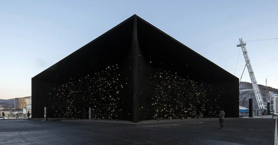Здание из "звездного неба" - новую работу Асифа Хана можно увидеть в Олимпийском парке Пхенчхана