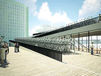 Bike Parking Canopy.  . , .  NL Architects