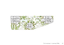 Многофункциональный жилой комплекс Valley. План. Проект озеленения. Изображение © MVRDV