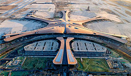   Daxing International Airport.  -2 . Zaha Hadid Architects