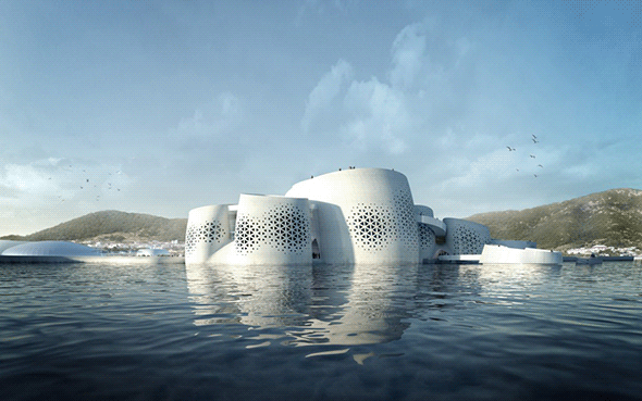 Ocean pavilion - экосистема, вживленная в архитектурный каркас