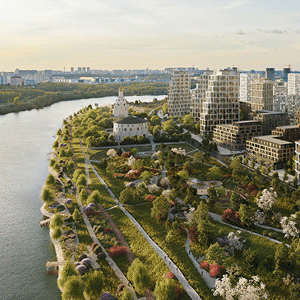 По проекту архитектурного бюро Wowhaus на новой московской набережной Покровская будет построен экопарк Primavera