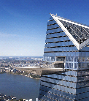 В Нью-Йорке появилось новое офисное здание с самой высокой в Западном полушарии открытой смотровой площадкой