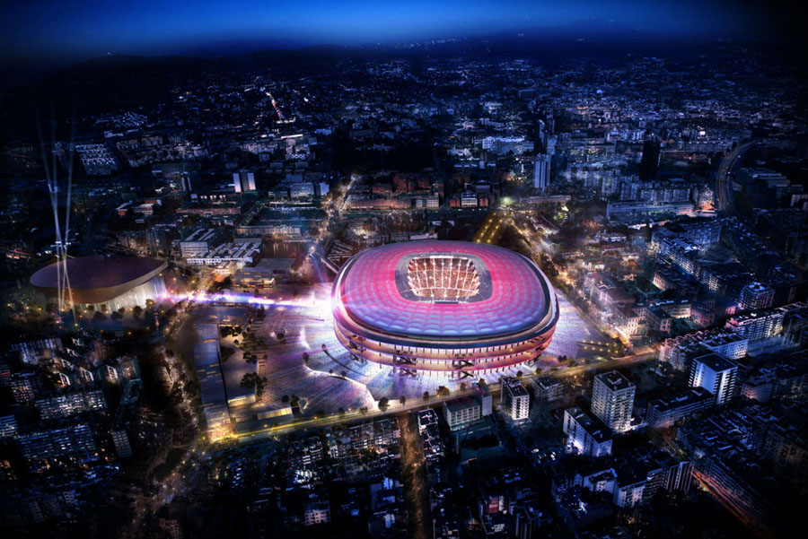 Camp Nou - новый облик футбольной арены "Барселоны"