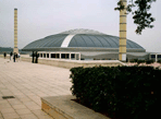 St Jordi Sports Pavilion, Hill of Montjuic,  southwest Barcelona (1988-90), Арата Исодзаки