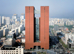 Марио Ботта.  Башня Kyobo. Сеул, Южная Корея (1999-2003 гг.)