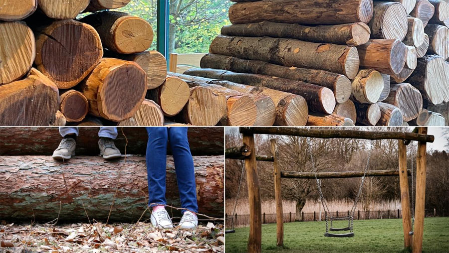 цельная древесина - не лучший выбор для детской площадки