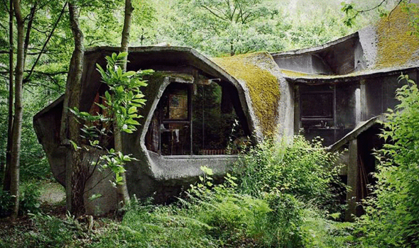 Дом-скульптура в Бельгии - уникальный пример органической архитектуры