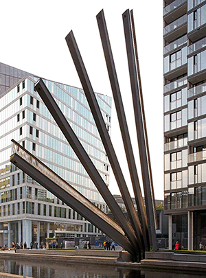 Веерный мост в Лондоне - произведение кинетической скульптуры /// ОСОБАЯ АРХИТЕКТУРА